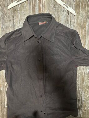 Prada Men's Black Button-Down Shirt